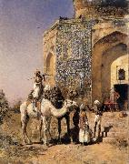 Edwin Lord Weeks Old Blue-Tiled Mosque,Outside Delhi,India Spain oil painting artist